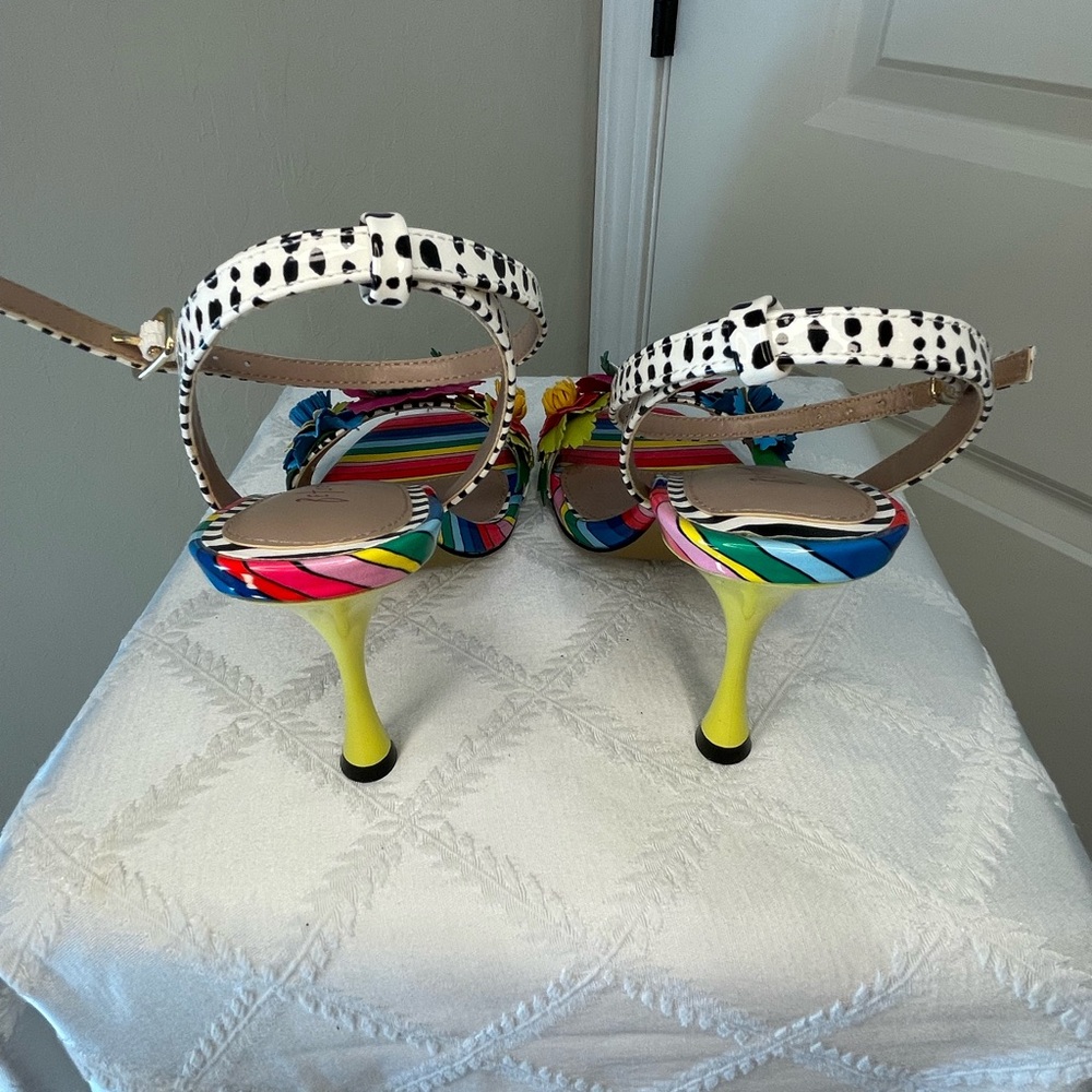 Betsy Johnson 4 inch Multicolor Kamdyn Pump Size 8.5 - Picture 7 of 10